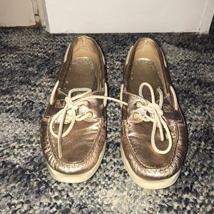 Metallic Sperry Shoes